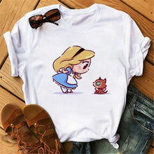 Load image into Gallery viewer, Vogue Princess Kawaii Harajuku T Shirt Women Ullzang Cute Anime T-shirt Funny Cartoon Graphic Tshirt 90s Fashion Top Tees Female
