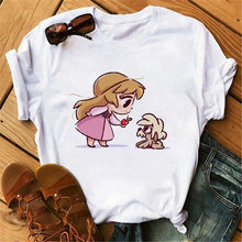 Load image into Gallery viewer, Vogue Princess Kawaii Harajuku T Shirt Women Ullzang Cute Anime T-shirt Funny Cartoon Graphic Tshirt 90s Fashion Top Tees Female
