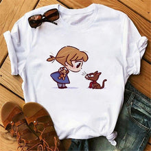 Load image into Gallery viewer, Vogue Princess Kawaii Harajuku T Shirt Women Ullzang Cute Anime T-shirt Funny Cartoon Graphic Tshirt 90s Fashion Top Tees Female
